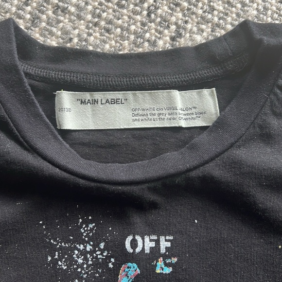 Off white Galaxy Men’s Tee Size S Used Extremely Rare Perfect Condition - Picture 2 of 9